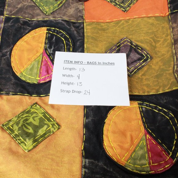 Women's Patchwork Boho Crossbody Shoulder Bag - Picture 12 of 12